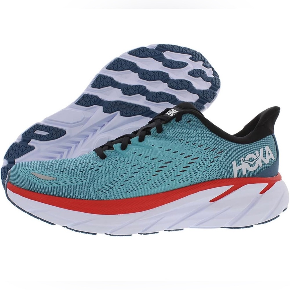 HOKA Clifton 8 Real Teal/Aquarelle Running Shoe
